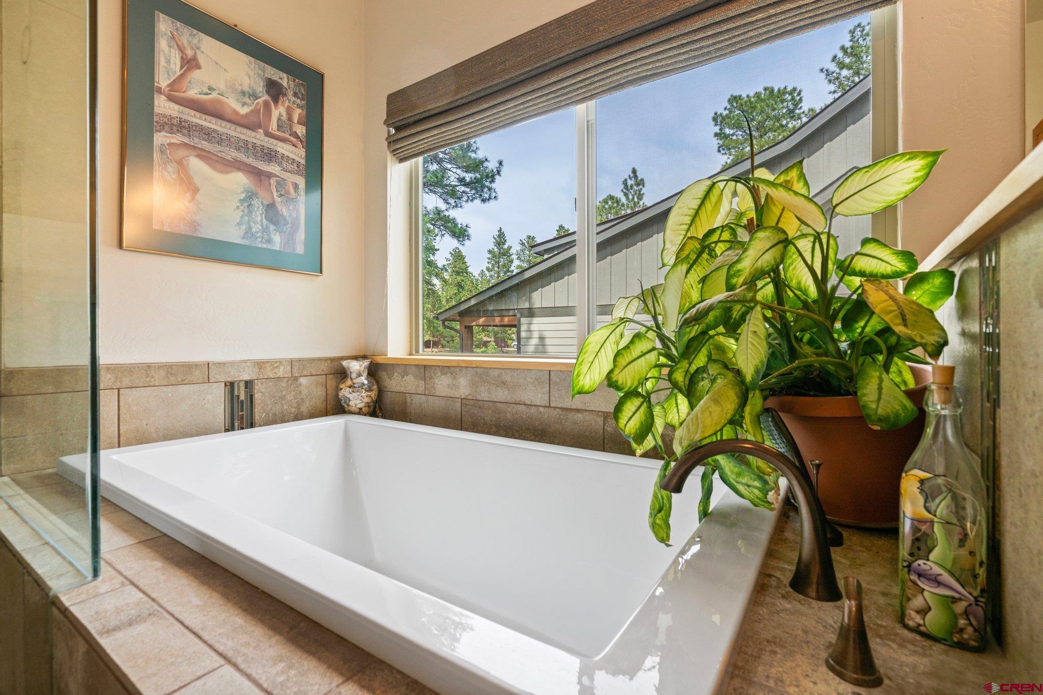105 Window Lake Trail Durango, CO 81301 - Photo 21 of 36 a bath tub sitting in a bathroom next to a window