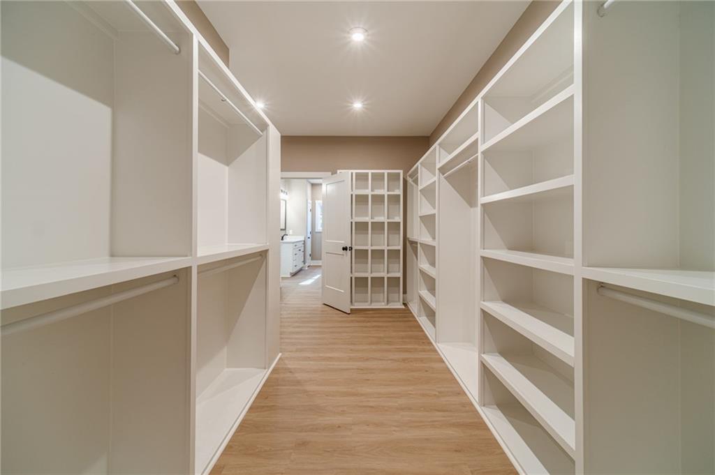 327 Pine Circle Monroe, GA 30655 - Photo 42 of 69 a view of closet area with empty racks