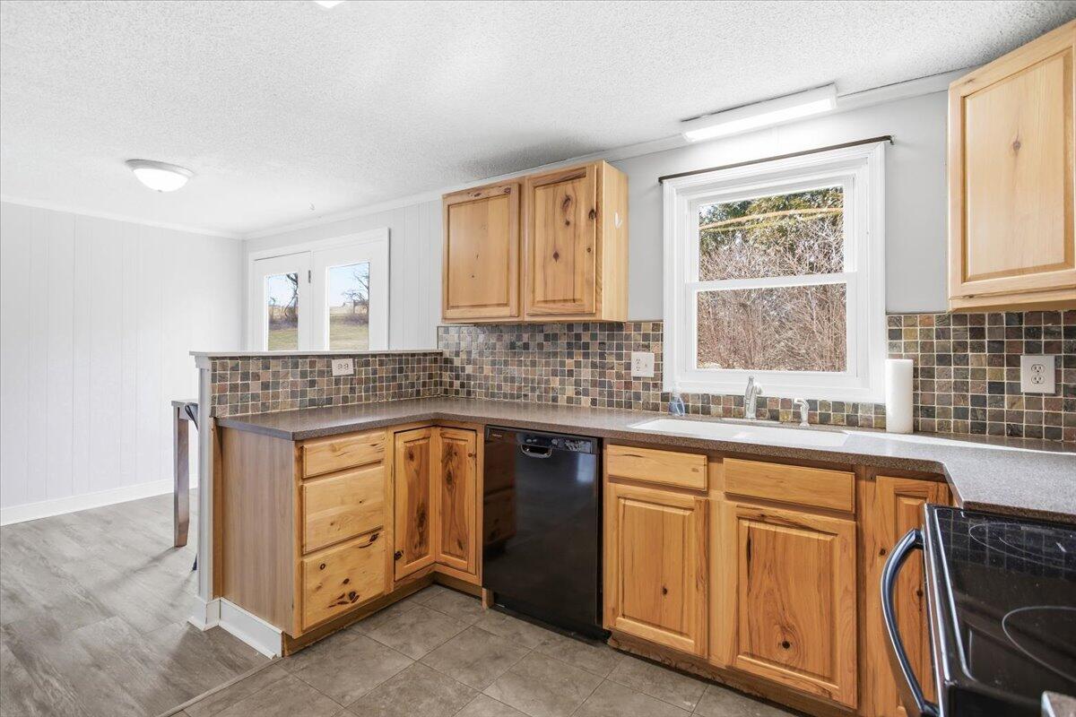 1249 Blue Ridge Turnpike Fincastle, VA 24090 - Photo 15 of 29 a kitchen with granite countertop a sink stove and cabinets