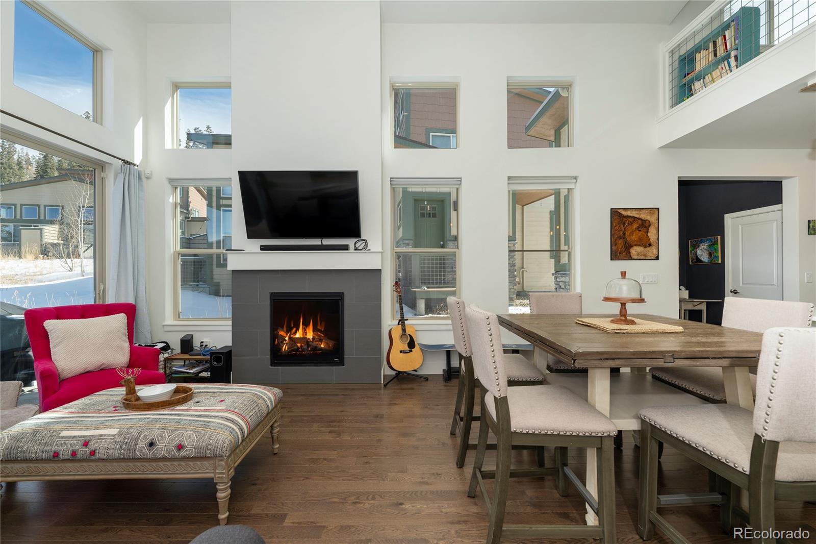 40 Journey Way Fraser, CO 80442 - Photo 7 of 41 a living room with furniture fireplace and flat screen tv