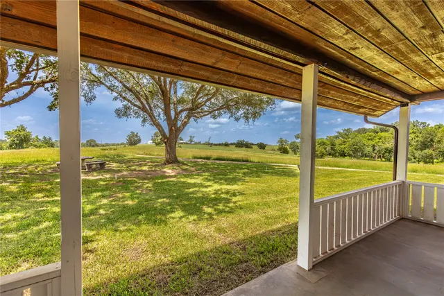 a view of an outdoor space and a window