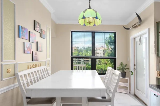 a view of a dining room and livingroom