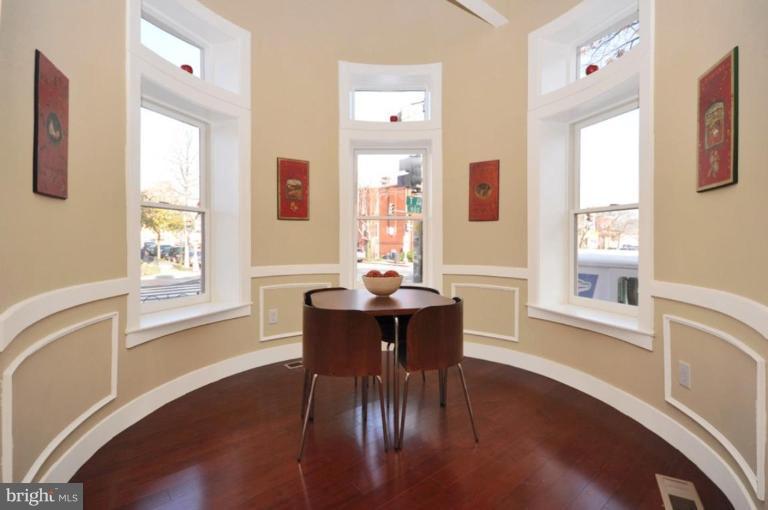 902 T Street Northwest, Unit A Washington, DC 20001 - Photo 4 of 19 Stunning Turreted Dining Rm