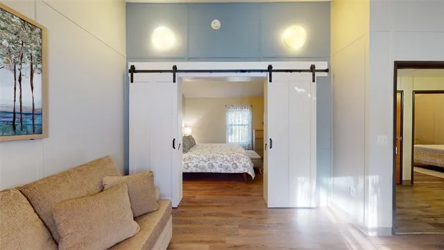 a view of a walk in closet