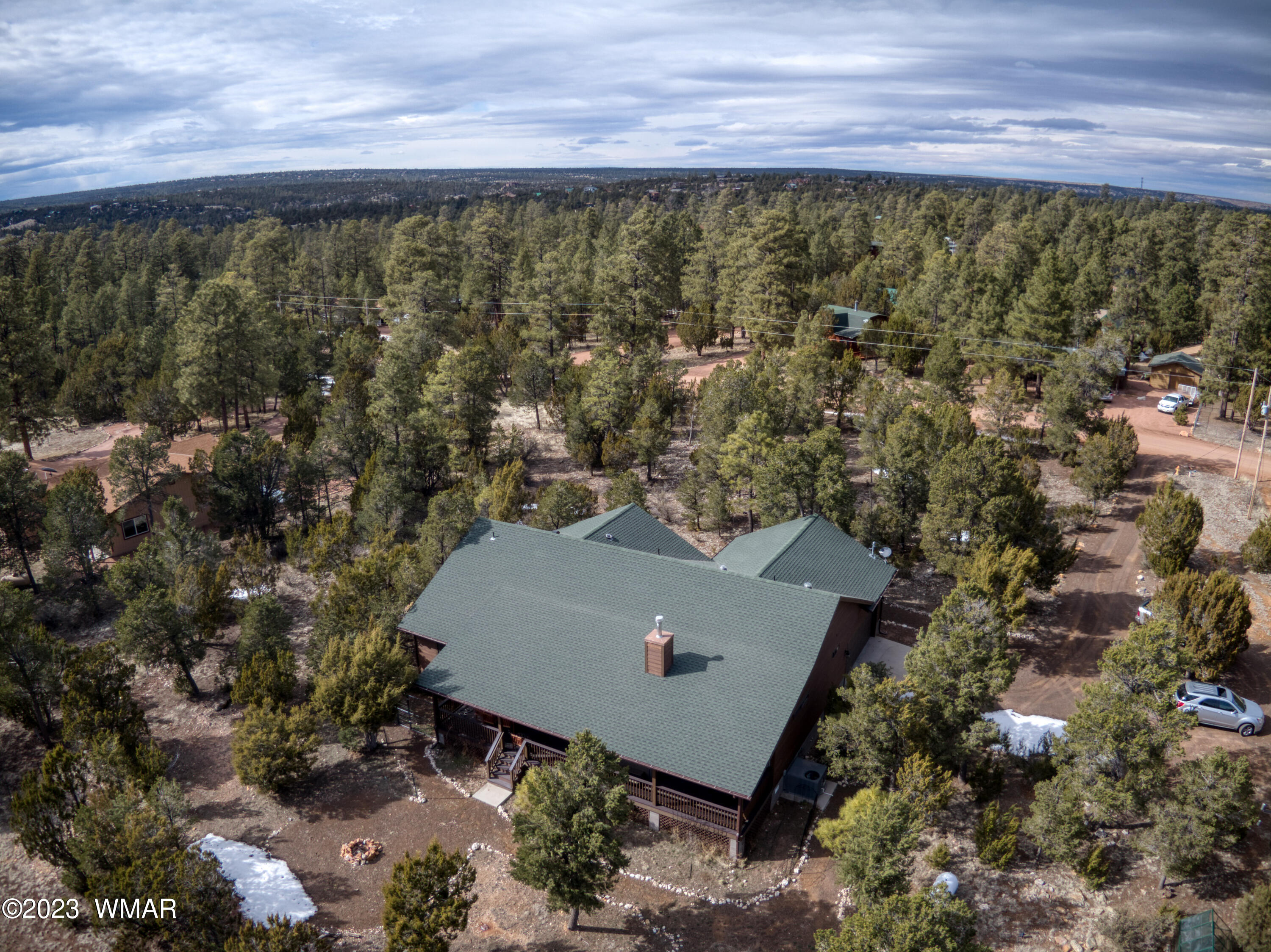 1979 Rim View Lane Heber, AZ 85928 - Photo 25 of 27 an aerial view of a house with a yard