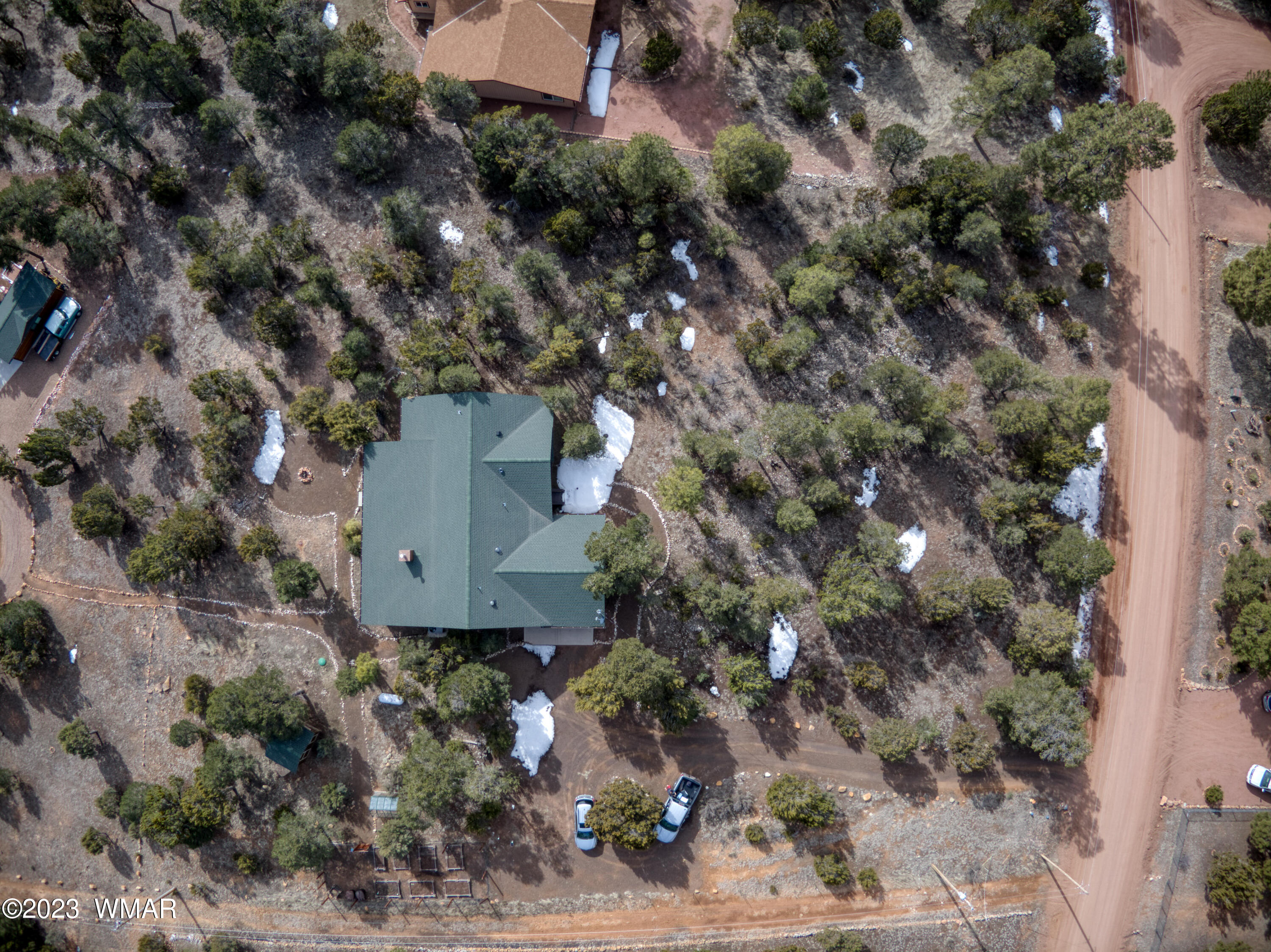 1979 Rim View Lane Heber, AZ 85928 - Photo 26 of 27 an aerial view of a house with a yard and large tree