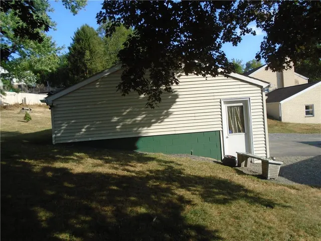 a room with a small space