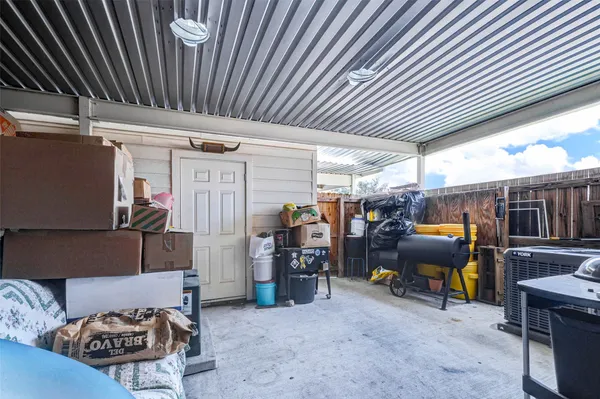a view of storage and utility room