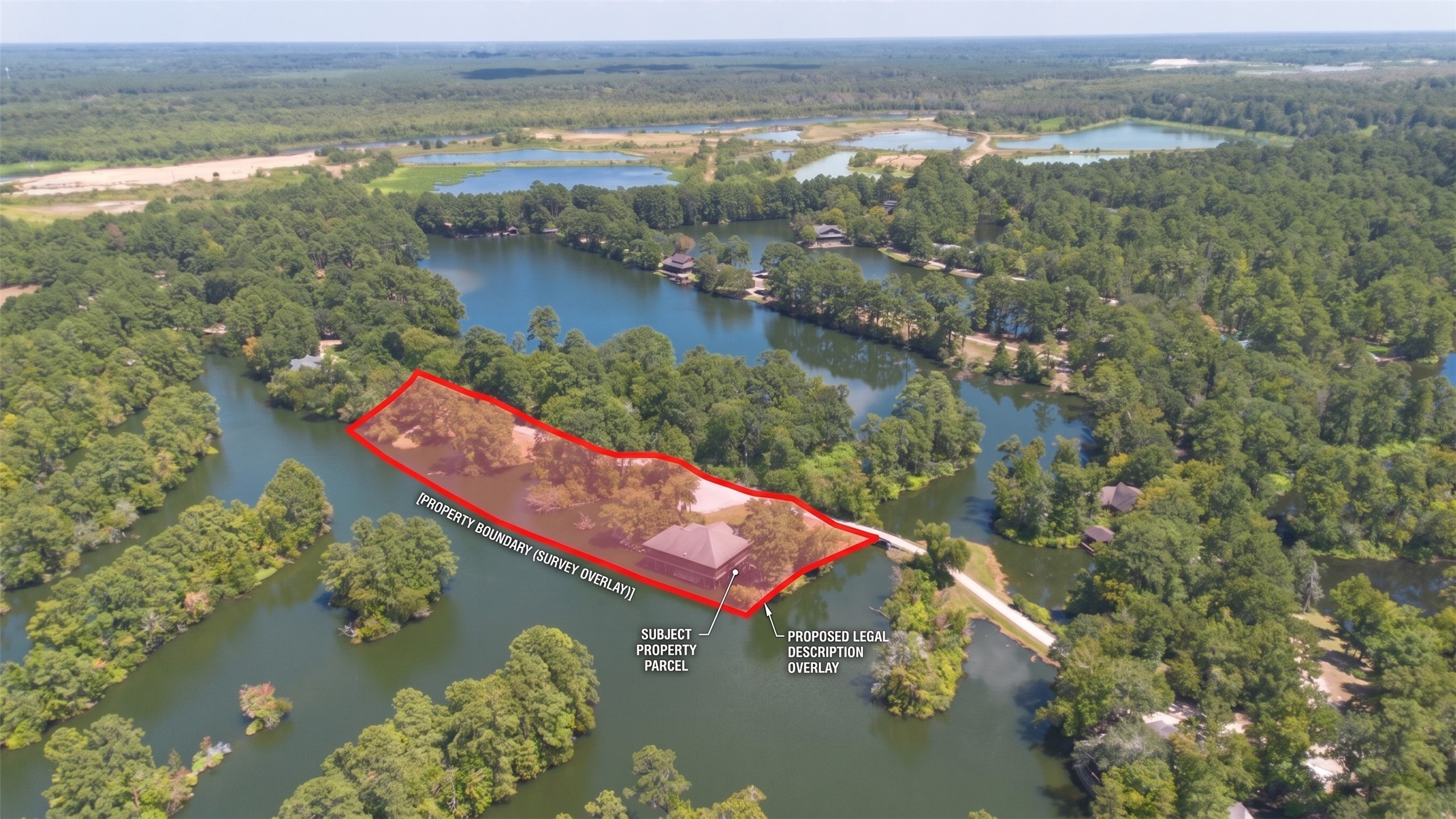8 Smith Loop South Cleveland, TX 77327 - Photo 4 of 29 Embrace the opportunity to own approximately two acres of stunning waterfront property, complete with plans for a second home, where boundaries are approximate and a survey is recommended for precision.