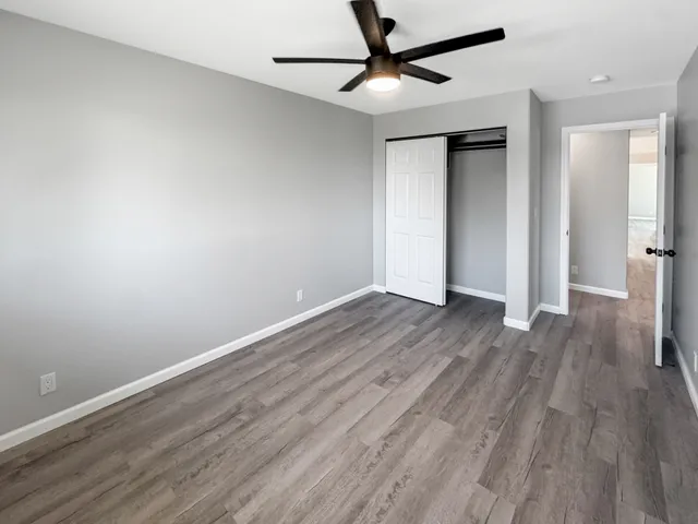 wooden floor in an empty room