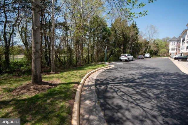 a view of a street with houses