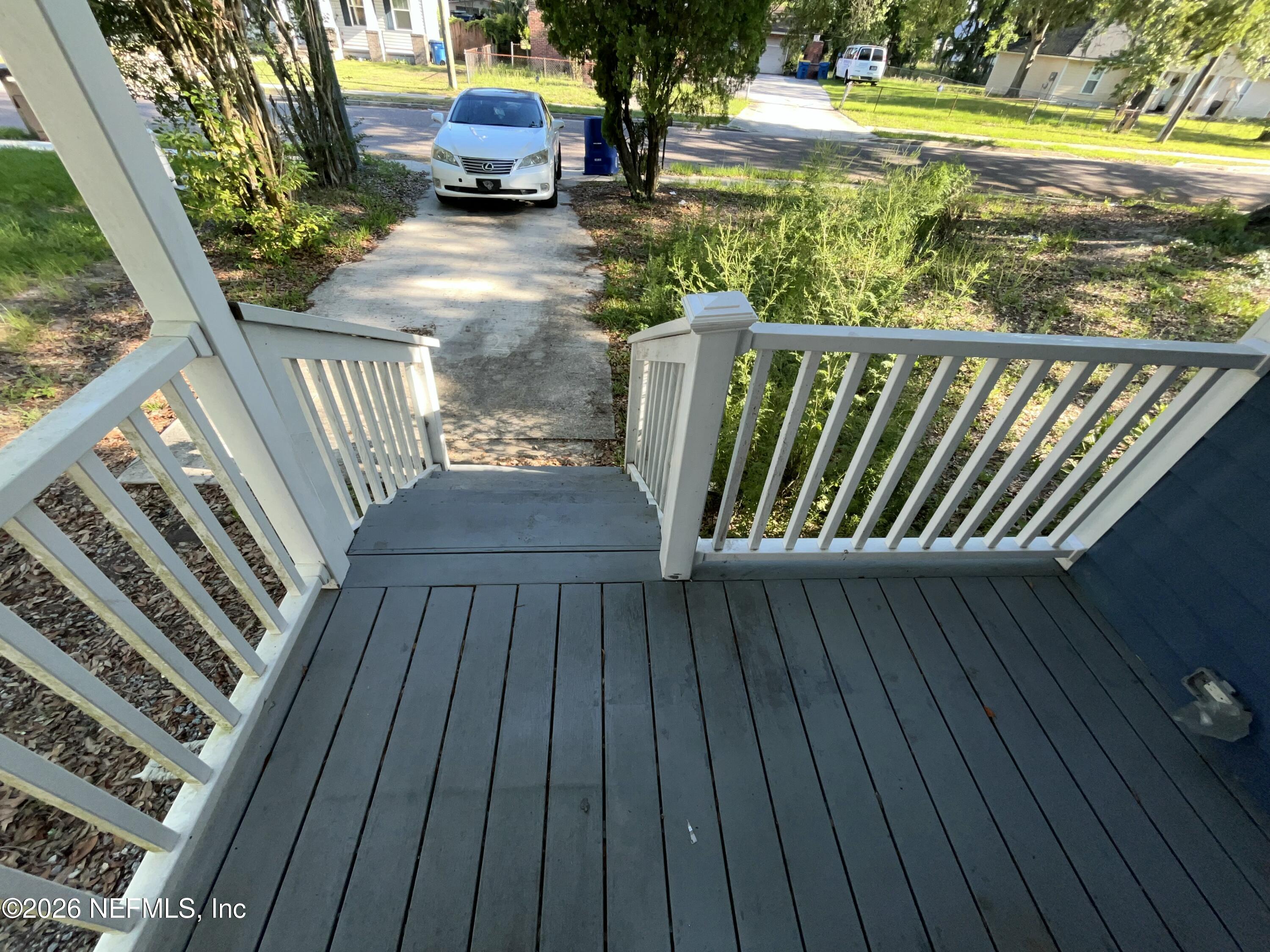 2017 Talladega Road Jacksonville, FL 32209 - Photo 11 of 34 a view of balcony with wooden floor
