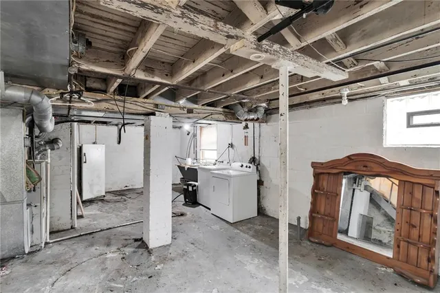 a view of storage and utility room