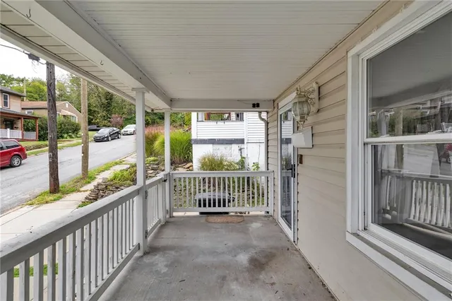 a view of porch with porch
