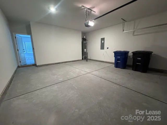 a big room with closet and windows