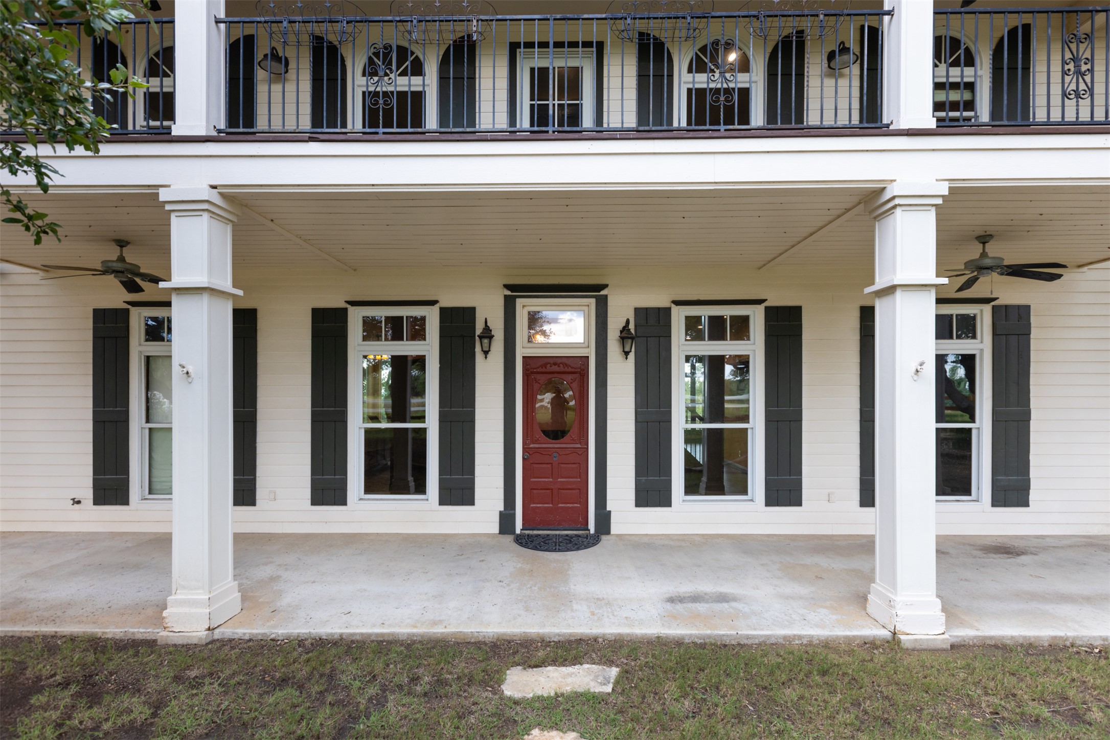 3149 Byrd Ranch Road Johnson City, TX 78636 - Photo 16 of 39 Entrance to property featuring ceiling fan and a porch