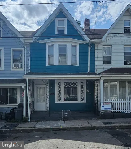 a front view of a building