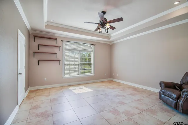 a view of a lake with a house