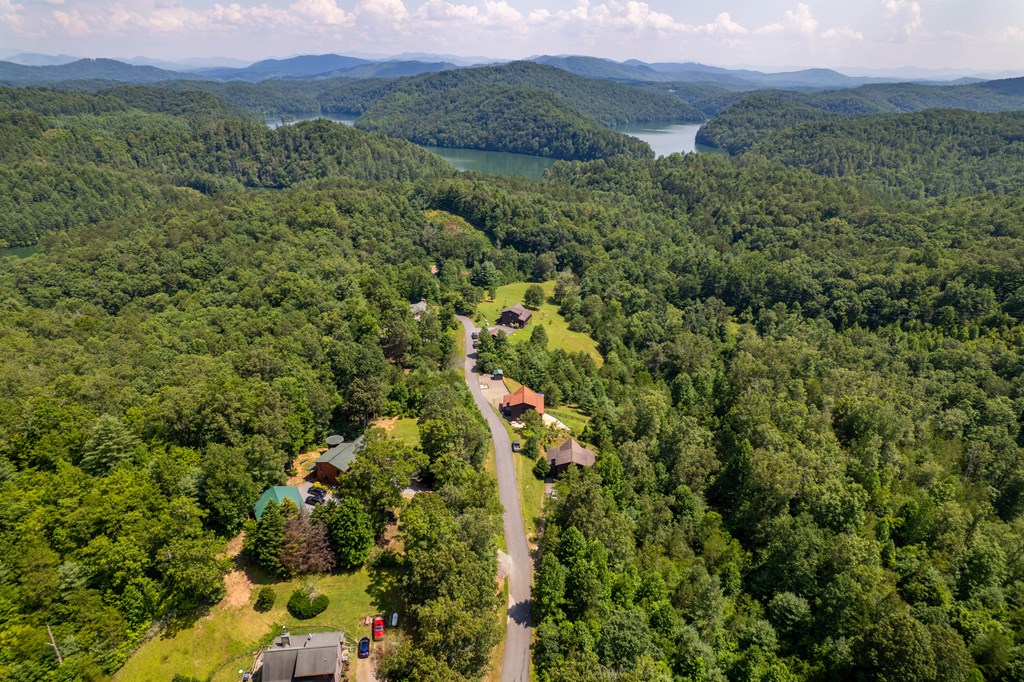 730 Dillon Oaks Drive Murphy, NC 28906 - Photo 37 of 38 an aerial view of a houses with a lush green hillside