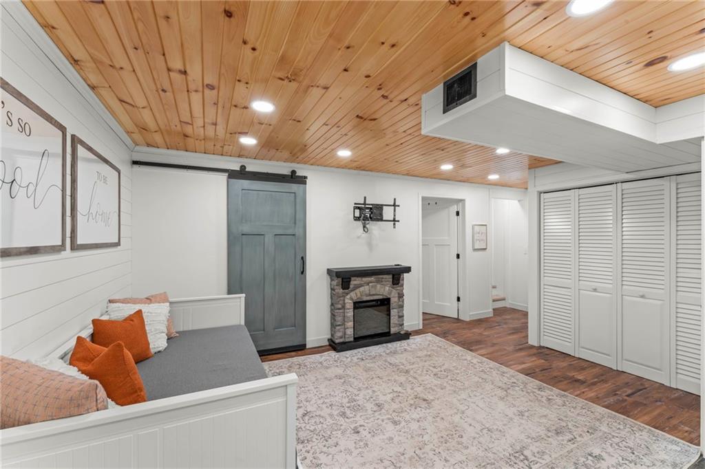 857 East McMurray Road Venetia, PA 15367 - Photo 27 of 37 a living room with furniture and a fireplace