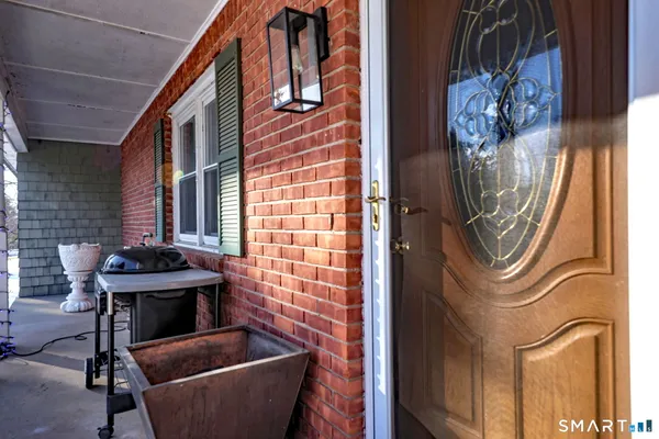 a house with a table and chairs