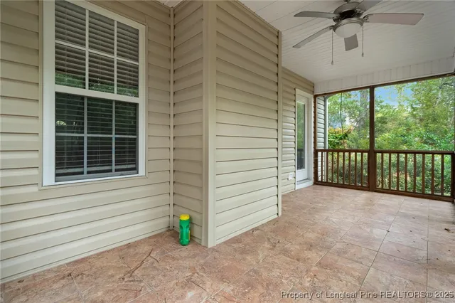 a view of terrace with seating space