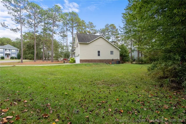 a view of outdoor space with garden