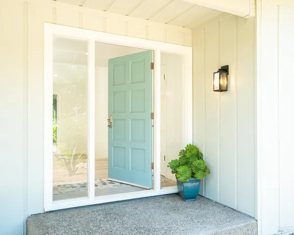a view of outdoor space with porch