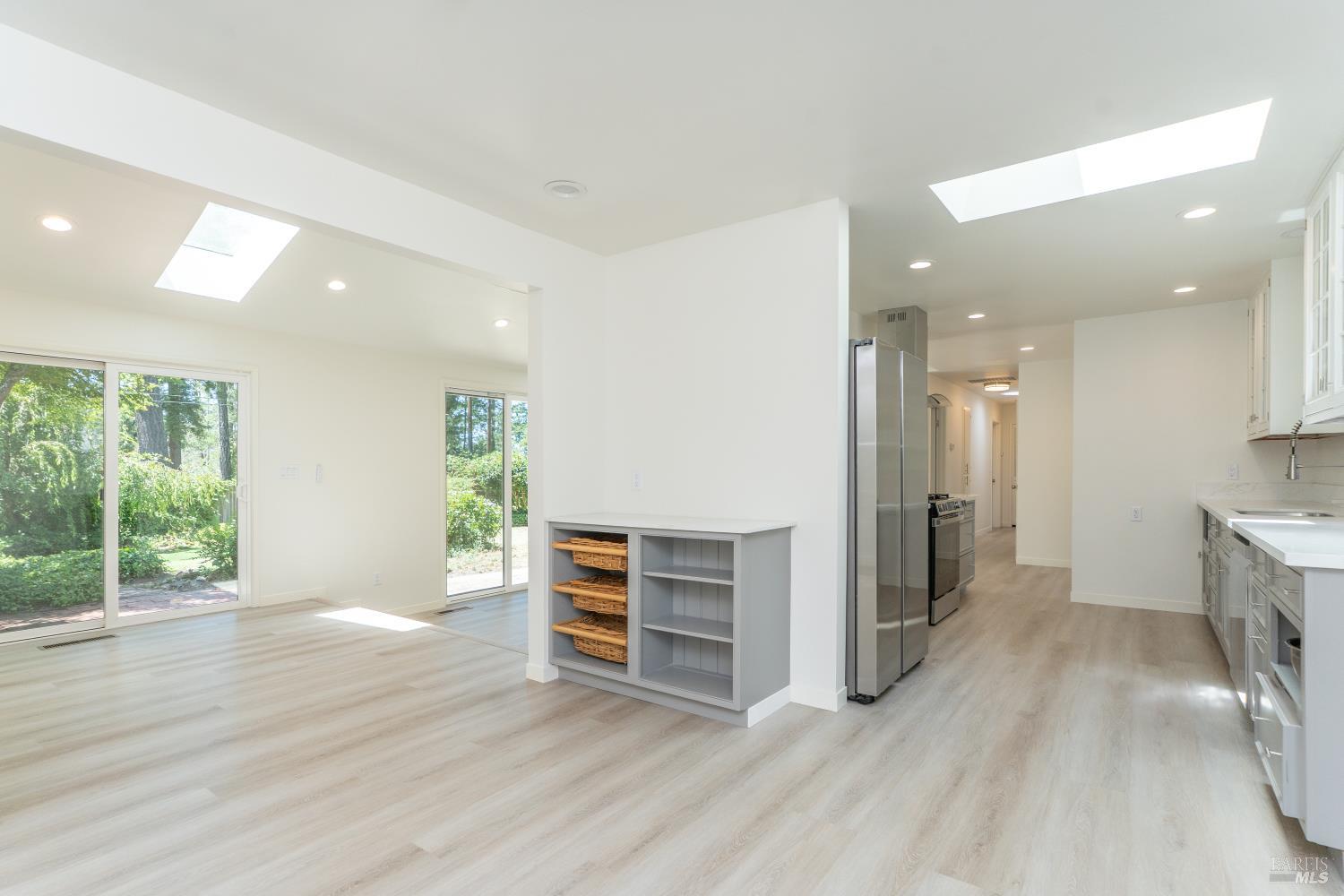 120 Cold Springs Road Angwin, CA 94508 - Photo 13 of 25 a view of kitchen with furniture and wooden floor