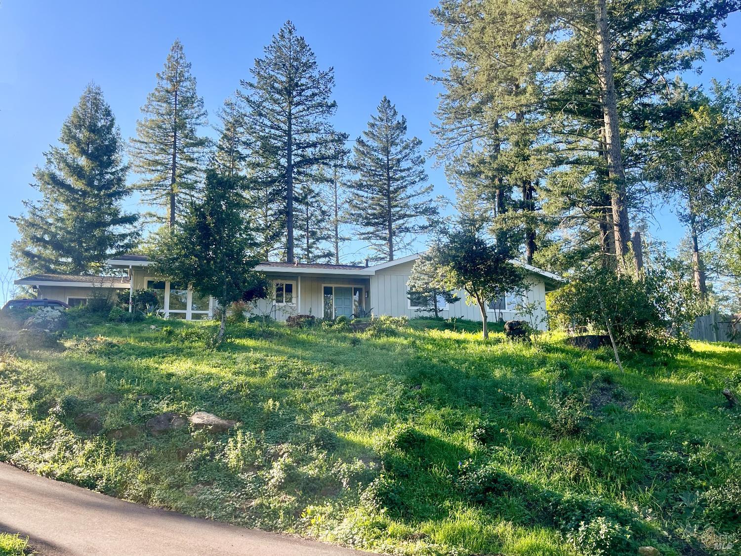 120 Cold Springs Road Angwin, CA 94508 - Photo 2 of 25 a front view of a house with a yard
