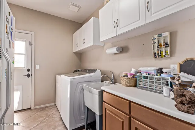 a room with storage and utility