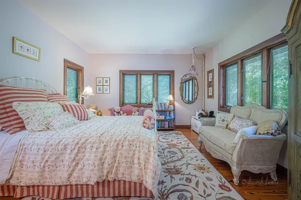 a view of a glass door with a from a window