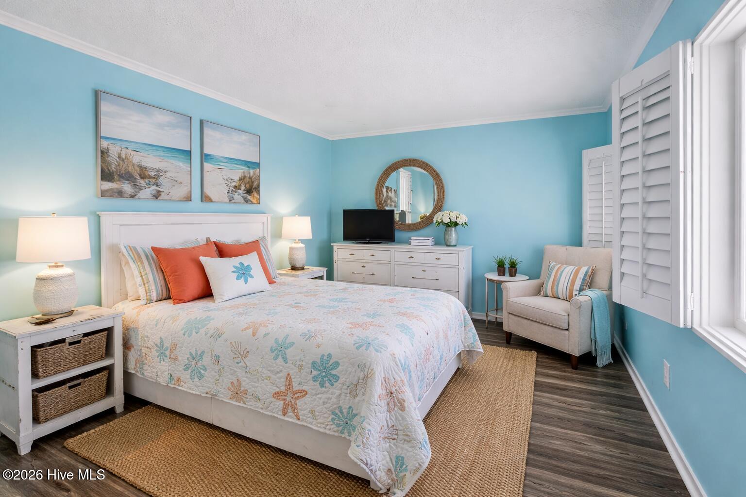 650 Salter Path Road, Unit 103 Pine Knoll Shores, NC 28512 - Photo 16 of 21 AI furnished Bedroom png