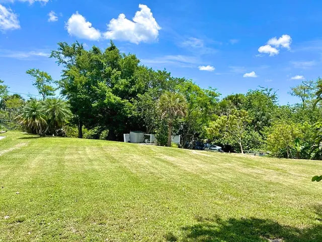 a view of an outdoor space and a yard