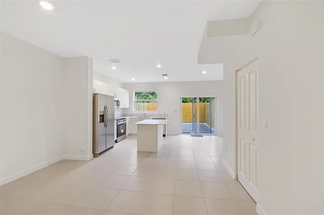 a view of kitchen with breakfast area