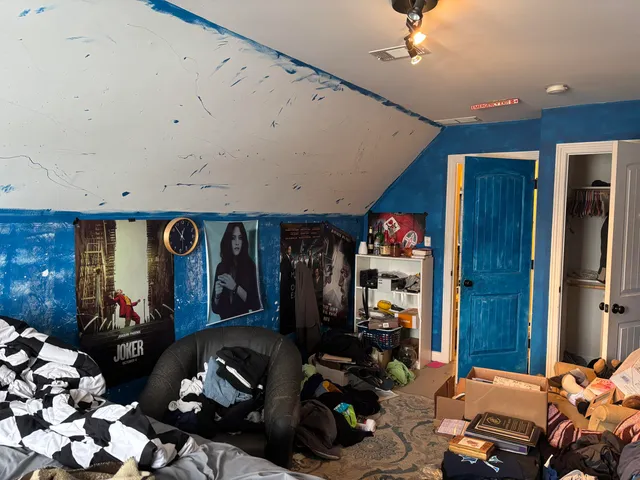 a room with gym equipment