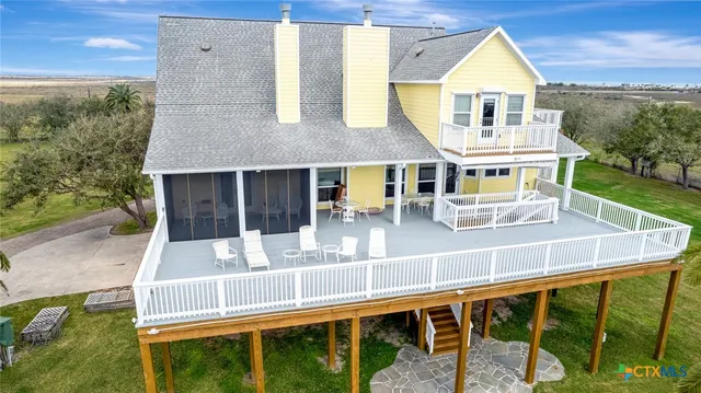 a view of a roof deck