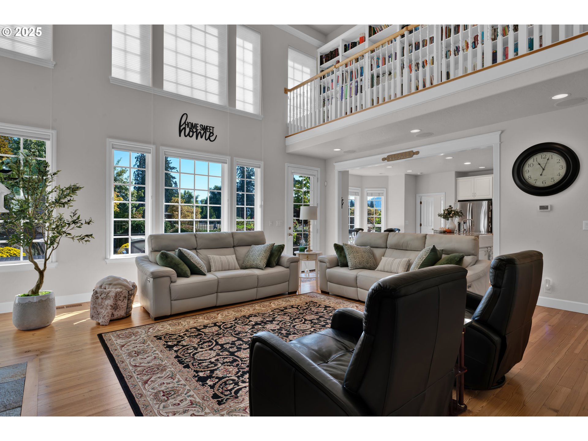 685 St Andrews Loop Creswell, OR 97426 - Photo 12 of 47 a living room with furniture a clock and a window