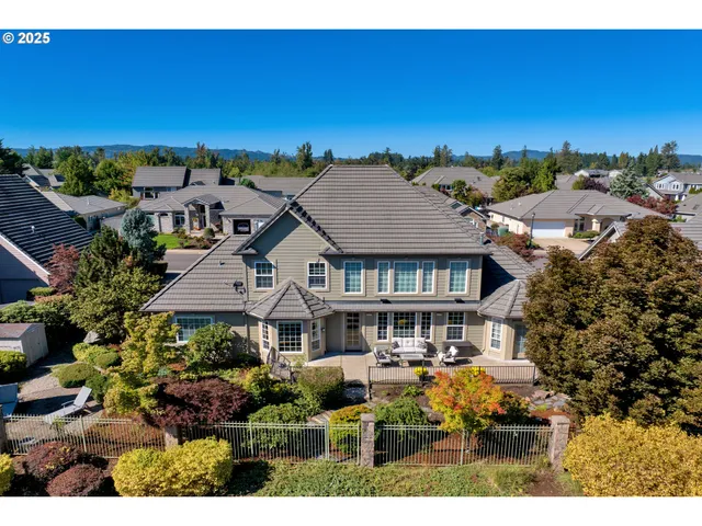 a aerial view of a house
