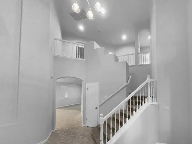 a view of entryway with stairs
