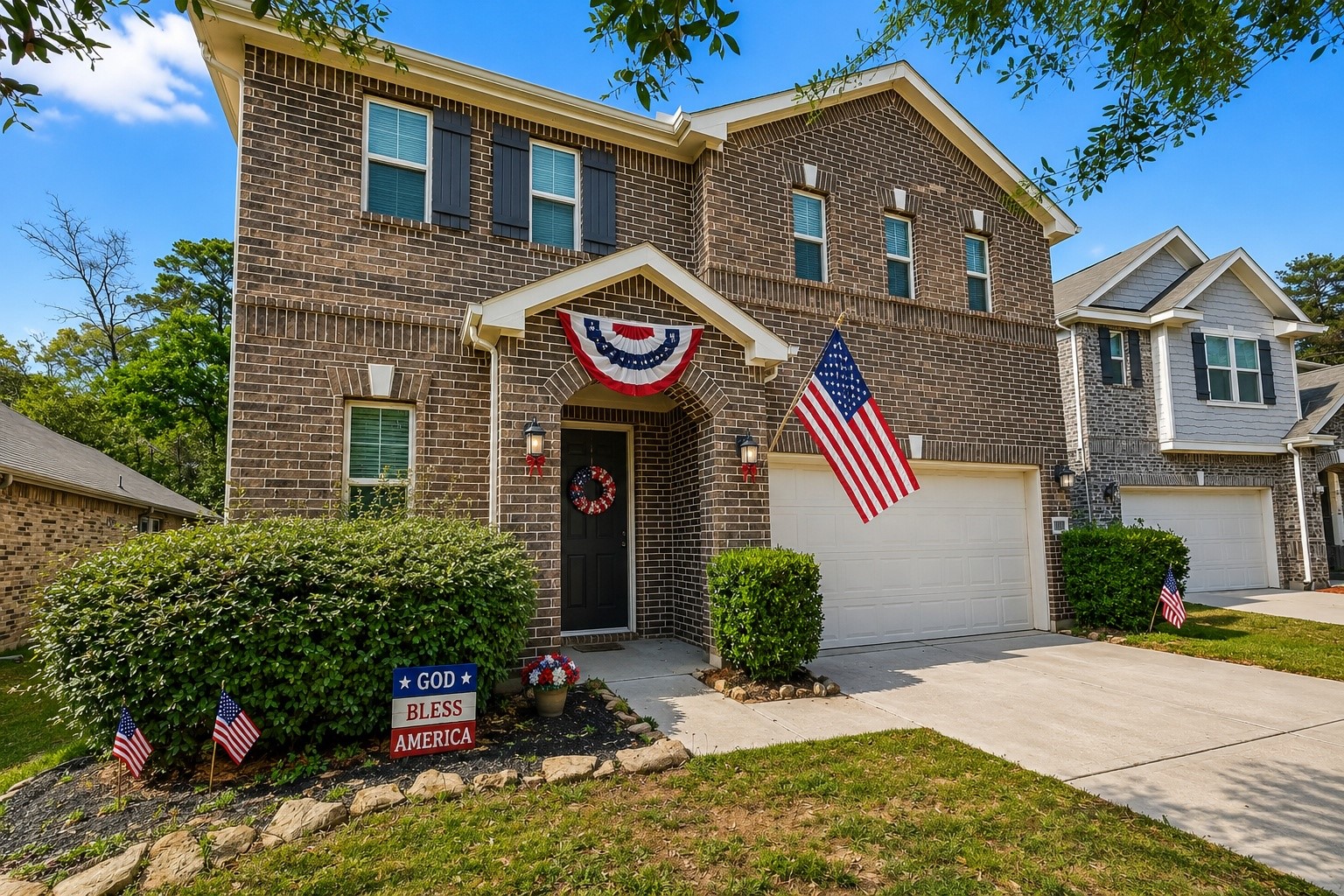 2107 Parnevik Place Conroe, TX 77304 - Photo 2 of 44 Have a safe and Happy 4th of July Celebration on this special 250th Anniversary!