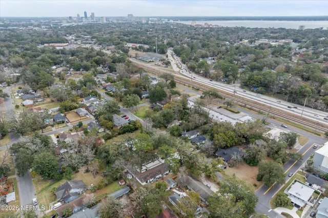 an aerial view of forest