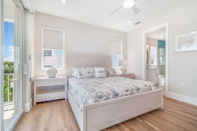 a living room with a bed and a couch