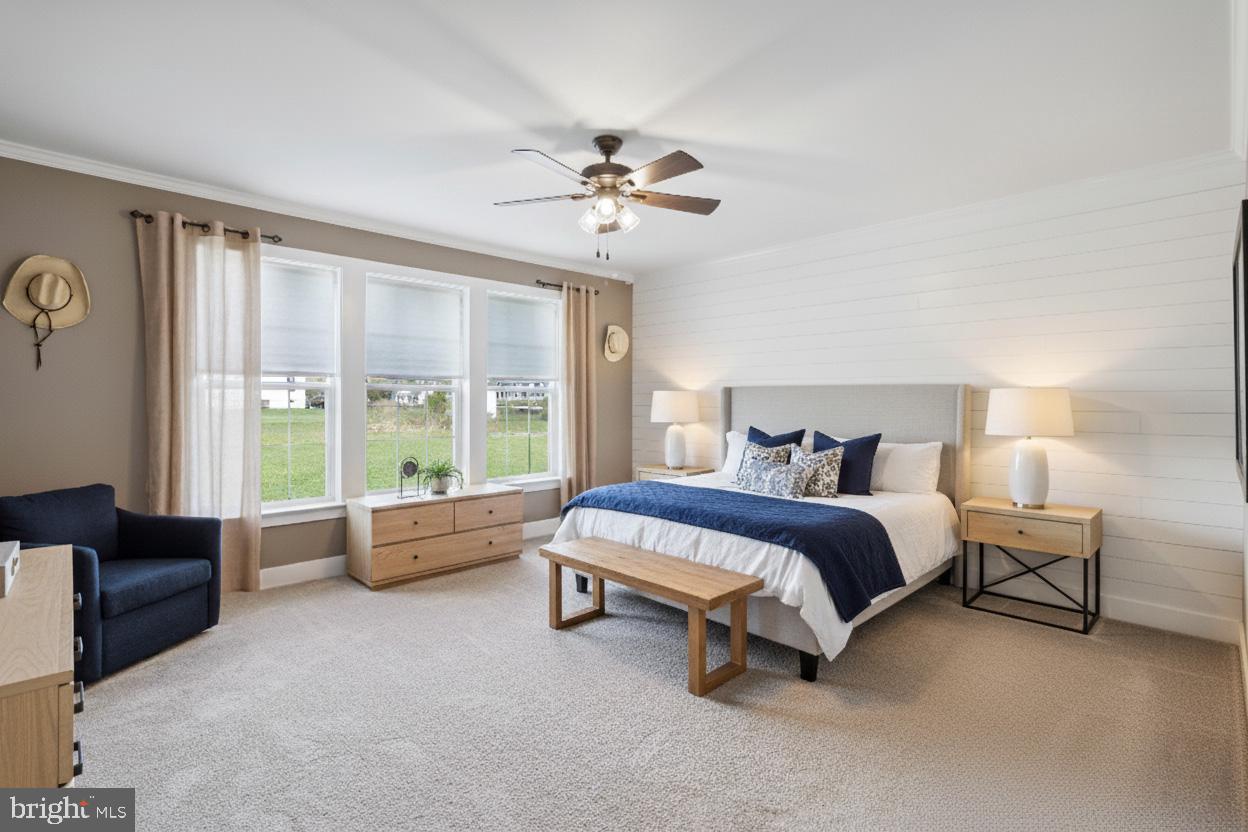 24019 Ingrams Drive Millsboro, DE 19966 - Photo 14 of 49 a spacious bedroom with a bed and a couch