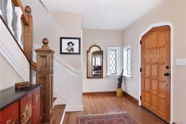 a view of front door with stairs