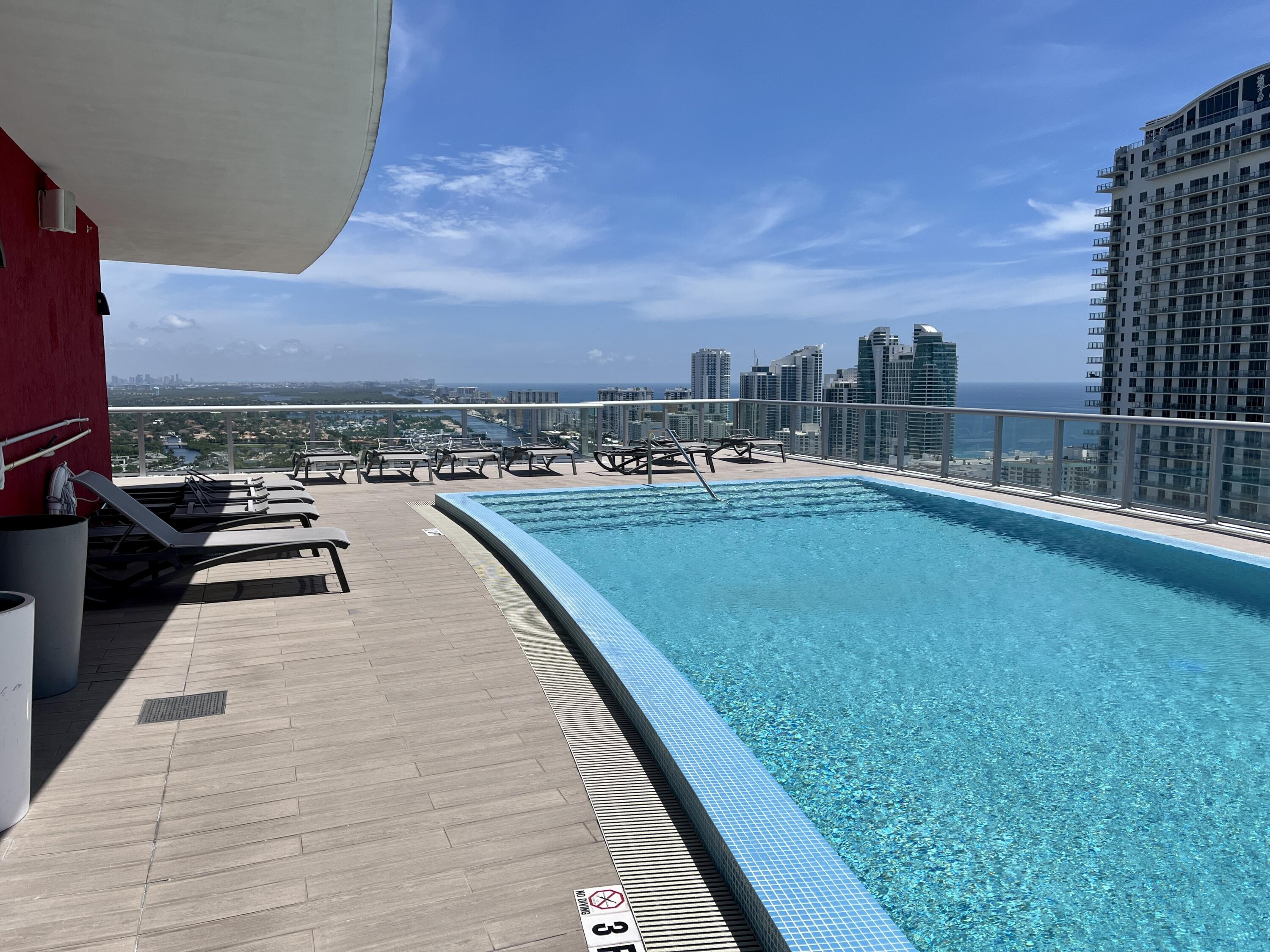 2602 East Hallandale Beach Boulevard, Unit R308 Hallandale Beach, FL 33009 - Photo 34 of 74 34. Rooftop pool 01