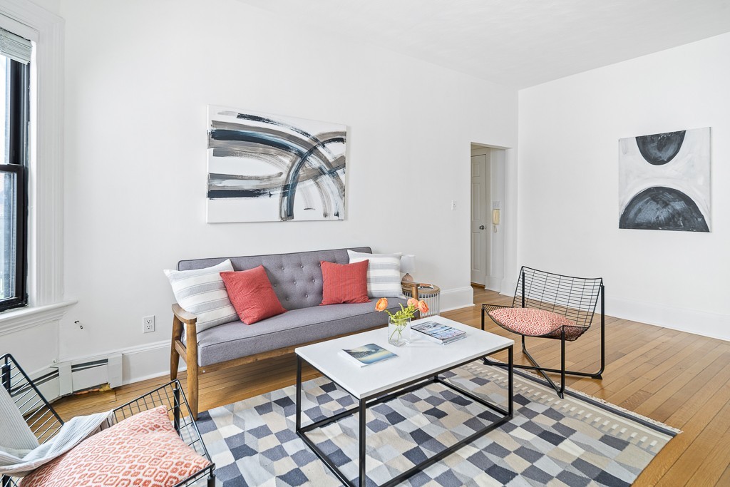 15 Trowbridge Street, Unit 3 Cambridge, MA 02138 - Photo 3 of 14 a living room with furniture and wooden floor