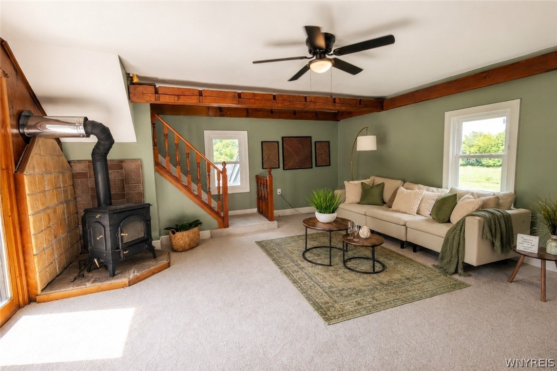 9380 Warsaw Road Le Roy, NY 14482 - Photo 3 of 32 living room
