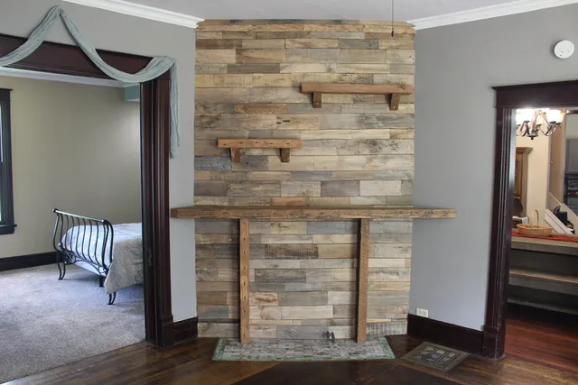 a close view of door