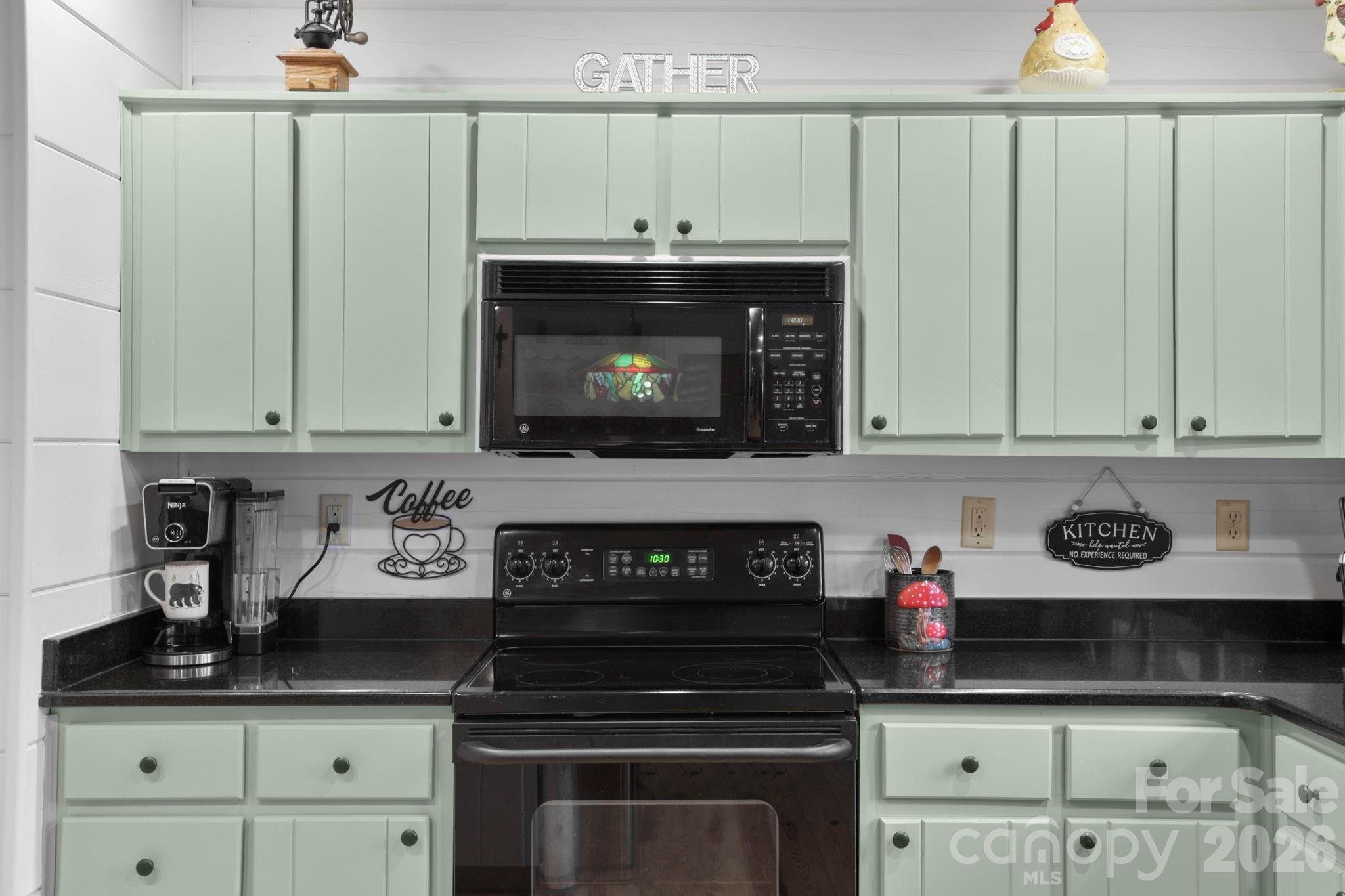 78 Longview Ridge Lake Toxaway, NC 28747 - Photo 15 of 43 a kitchen with granite countertop a stove and cabinets